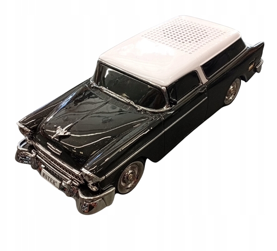 Изображение Gonik bluetooth RETRO WS-1955 ,10W,radio FM,USB, TF,wywietlacz LED,akumulator 1500mAh,czarny