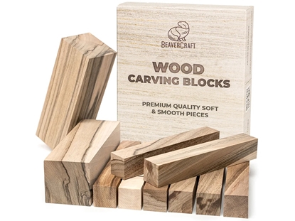 Attēls no Grebuma sagatave BeaverCraft BW10 Walnut; 10 gab.; ar zīmējumu