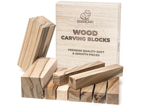 Picture of Grebuma sagatave BeaverCraft BW10 Walnut; 10 gab.; ar zīmējumu