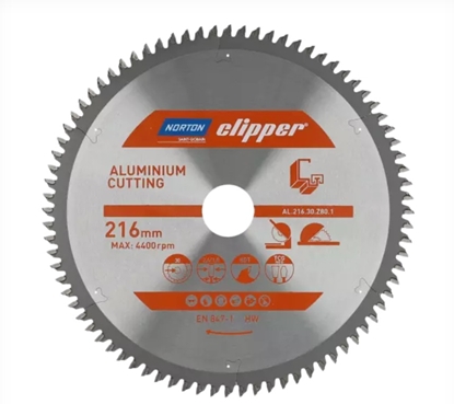 Attēls no Griešanas disks alumīnijam Norton 70184608136; 216x30 mm; Z80