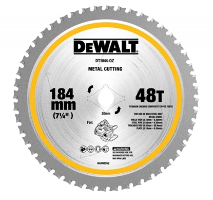 Изображение Griešanas disks kokam DeWalt DT1044-QZ; 184x20x1,6 mm