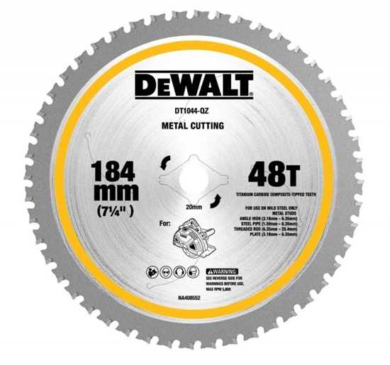 Изображение Griešanas disks kokam DeWalt DT1044-QZ; 184x20x1,6 mm
