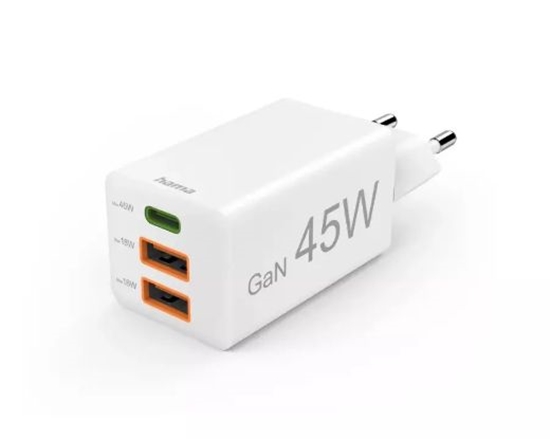 Изображение Hama 45W multiport PowerDelivery Quickcharge White