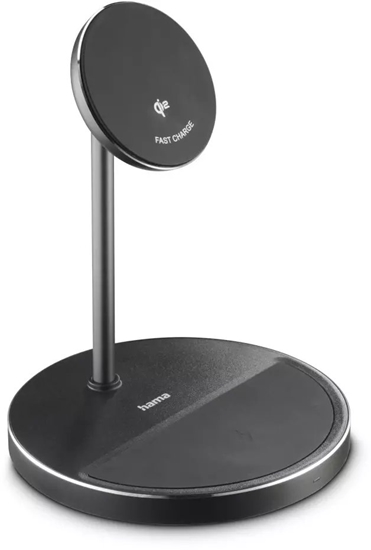 Изображение Hama adowarka indukcyjna do telefonu Qi2 2w1 15 W