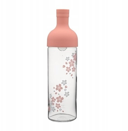 Picture of Hario - butelka szklana z filtrem Cold Brew Aya kwiat wini 750ml - róowa