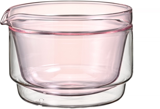 Picture of Hario - miseczka do matchy z podwójnymi ciankami 300ml - róowa
