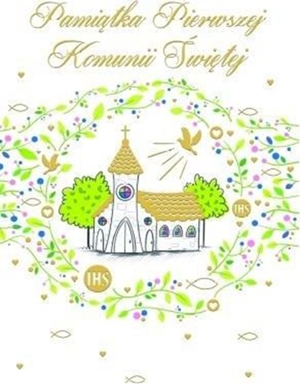 Picture of HENRY Karnet Komunia z kieszonk Koció