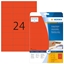 Attēls no HERMA Etiketten A4 rot  70x37 mm Papier matt 480 St.