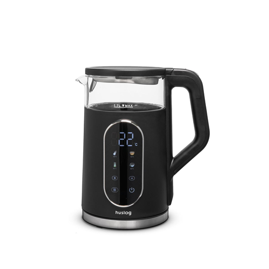 Picture of Huslog glass kettle wit touch panel black 1,7L 220