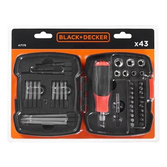 Изображение Instrumentu komplekts Black & Decker A7175-XJ; 43 gab.