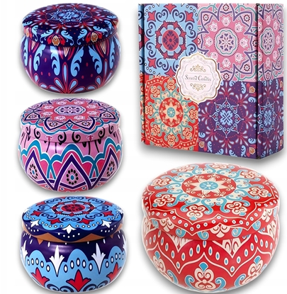 Picture of ITIMPORT Zestaw wiec sojowych dekoracyjny box 4sztuki