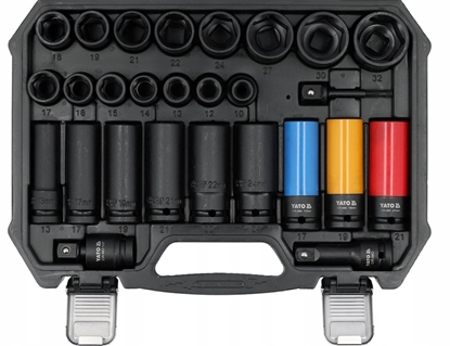 Изображение Yato ZESTAW NASADEK UDAROWYCH 1/2' 10-32MM 27EL.