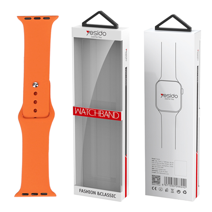 Attēls no Yesido yesido WB44 Silikonowy Pasek do iWatch L 38/40/41 (97+132) #10 ORANGE