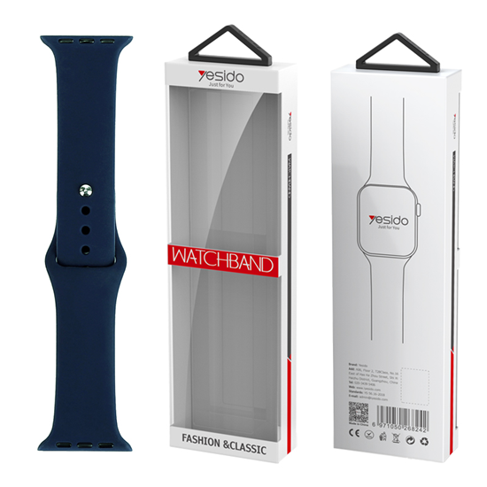 Picture of Yesido yesido WB44 Silikonowy Pasek do iWatch L 38/40/41 (97+132) #47 DEEP BLUE