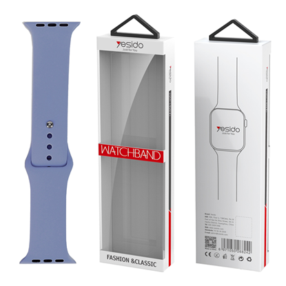 Attēls no Yesido yesido WB44 Silikonowy Pasek do iWatch L 38/40/41 (97+132) #49 NIEBIESKI