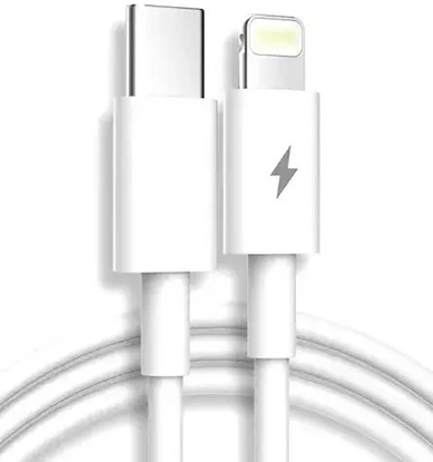 Attēls no Kabel USB Belkin USB-C - Lightning 1 m Biay (4752168134672)