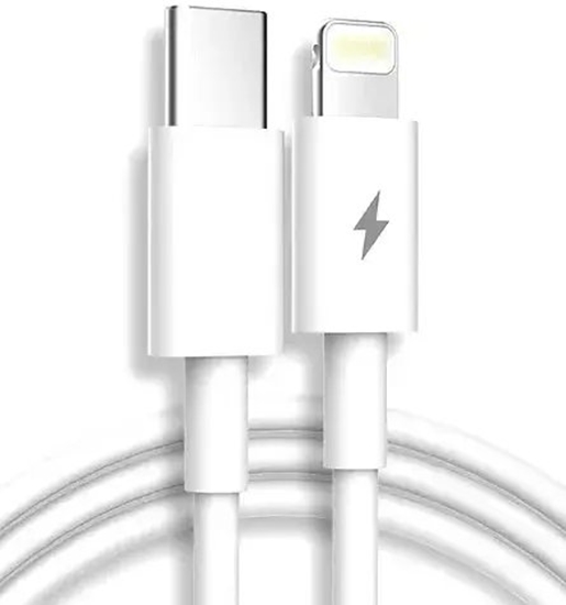 Изображение Kabel USB Belkin USB-C - Lightning 1 m Biay (4752168134672)