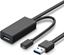 Изображение Kabel USB Ugreen USB-A - USB-A 10 m Czarny (6957303828272)