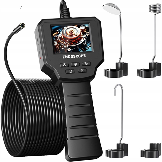 Изображение Kamera inspekcyjna endoskopowa LCD 5m HD IP67 8x LED
