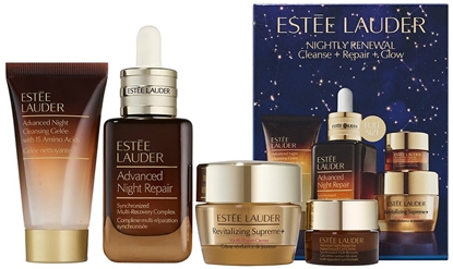Picture of KANN ESTEE LAUDER_SET Nightly Renewal el oczyszczajcy 30ml + serum do twarzy 50ml + krem do twarzy 15ml + krem-el pod oczy 5ml