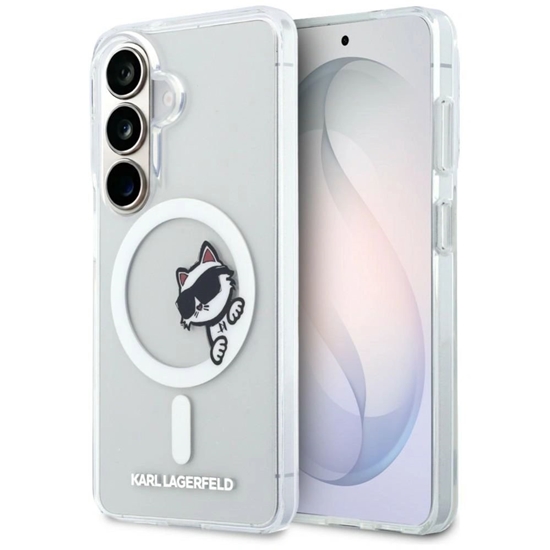 Picture of Karl Lagerfeld Samsung Galaxy S26 IML Peekaboo Choupette With MagSafe Case Transparent