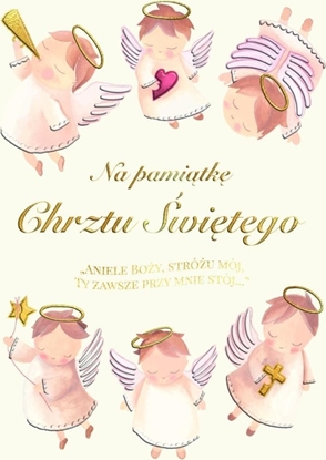 Изображение Karnet A5 Chrzest - Anioki