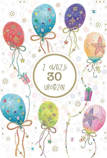 Picture of Karnet okolicznociowy Urodziny 30