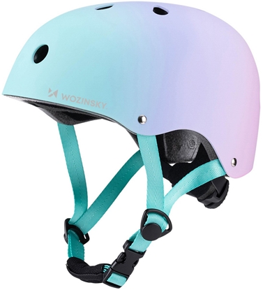 Attēls no Kask rowerowy BMX/hulajnoga Wozinsky 48-52 cm - gradient róowy