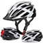 Picture of Kask rowerowy MTB Wozinsky z tyln lampk USB L - czarno-biay