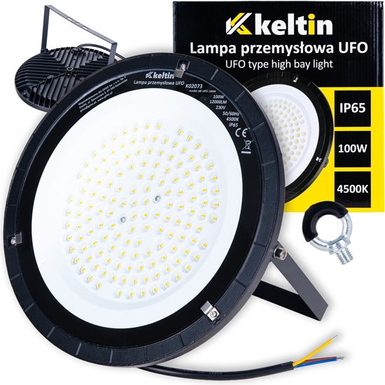 Изображение KELTIN Lampa przemysowa LED typu UFO 100W 12000LM 4500K IP65 (10)