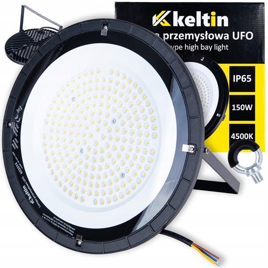 Изображение KELTIN Lampa przemysowa LED typu UFO 150W 18000LM 4500K IP65 (10)
