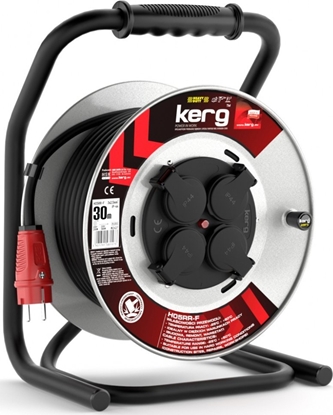 Изображение Kerg Przed.BBNOWY KERG 3G2.5 30M CZARNY H05RRF PL guma EPR stae gniazda