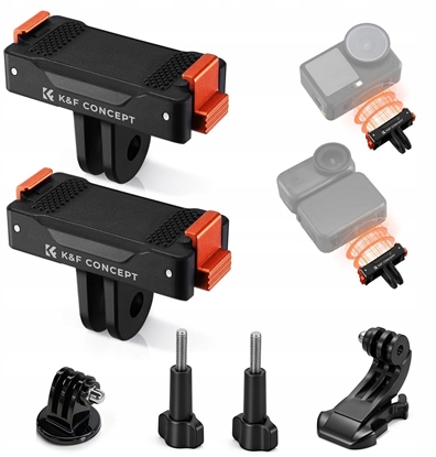 Picture of Kf 2x Szybkozczka Uchwyt Magnes Do Dji Osmo Action 6 / Nano Na Gopro I 1/4" / Kf12.0029