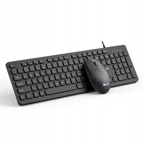 Picture of Klawiatura + mysz C-Tech C-TECH Klawiatura KBM-105 przewodowy zestaw combo z mysz USB CZ/SK