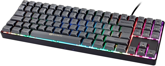 Изображение Klawiatura Gamiac GAMIAC TKL90G Gaming Keyboard, Kailh Blue - black/grey