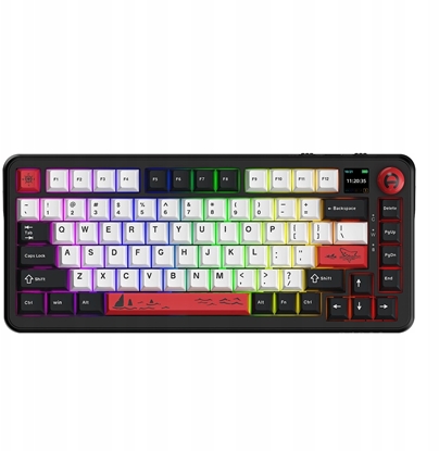 Attēls no Klawiatura gamingowa mechaniczna AK820 MAX Plus Avocado-Switch-Black-Model-With-Screen RGB