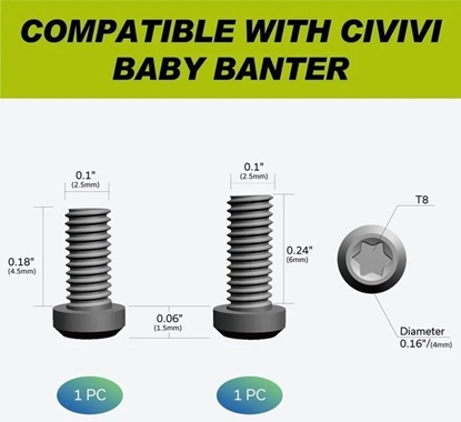 Picture of Klips tytanowy CIVIVI Titanium Black Baby Banter 50x5,72 mm