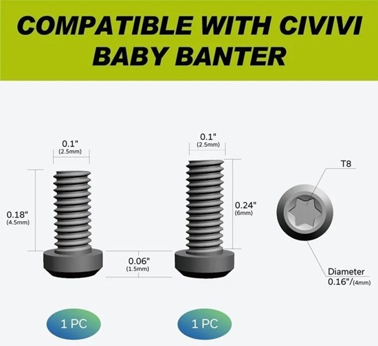 Picture of Klips tytanowy CIVIVI Titanium Black Baby Banter 50x5,72 mm