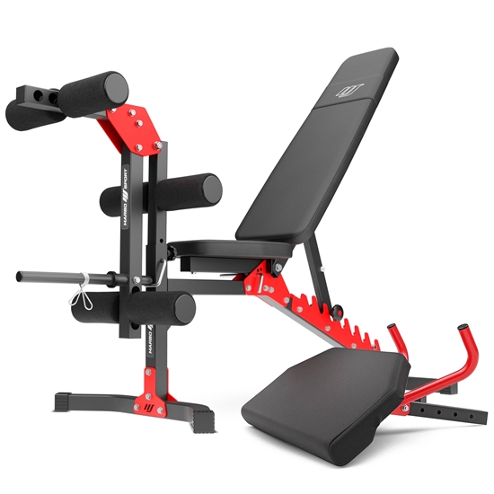 Изображение Komplekts MH1 | Svaru sols MH-L115 + kāju trenažieris MH-A102 + bicepsa čokurošanās galds MH-A101 - Marbo Sport