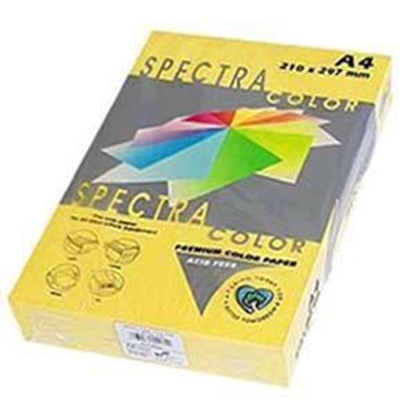 Picture of Krāsains papīrs A4, 120g/m2, 250 loksnes, dzeltens Yellow IT160, Spectra