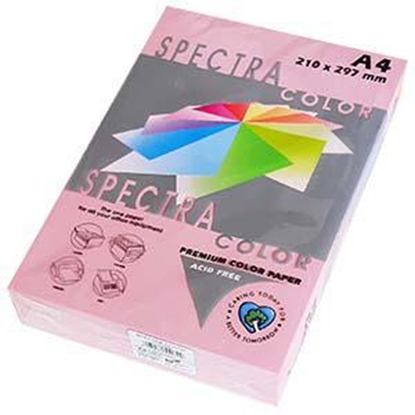 Picture of Krāsains papīrs A4, 120g/m2, 250 loksnes, rozā Pink IT170, Spectra