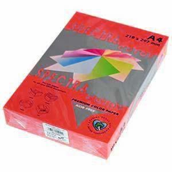 Picture of Krāsains papīrs A4, 120g/m2, 250 loksnes, sarkans Red IT 250, Spectra
