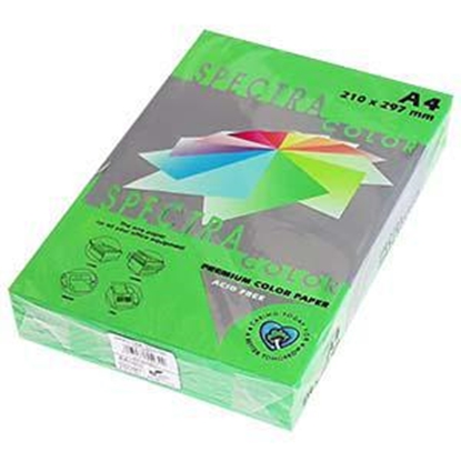 Picture of Krāsains papīrs A4, 120g/m2, 250 loksnes, spilgti zaļš Parrot IT230, Spectra