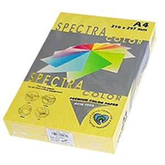 Picture of Krāsains papīrs A4, 80g/m2, 500 loksnes, Yellow IT160, Spectra