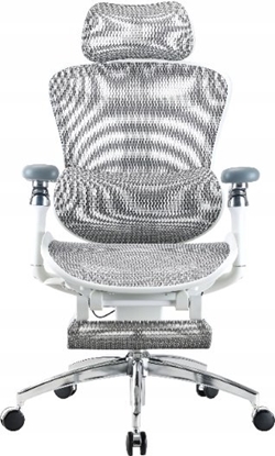 Picture of Krzeso biurowe Sihoo Fotel biurowy z podnókiem  Sihoo DORO C300 Pro Mesh White with footrest