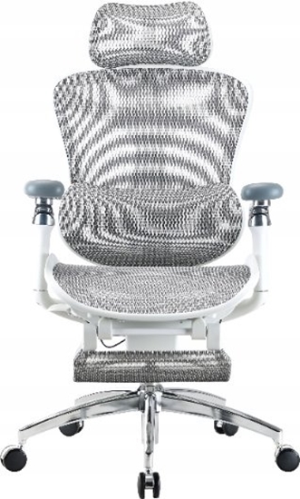 Picture of Krzeso biurowe Sihoo Fotel biurowy z podnókiem  Sihoo DORO C300 Pro Mesh White with footrest