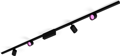 Attēls no Lampa sufitowa Philips Philips Hue Perifo 4xcylinder spot sufitowa czarna