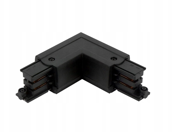 Picture of Ledline cznik L 3 fazu trak LUMICANTO lewy czarny z zasilaniem PRIME