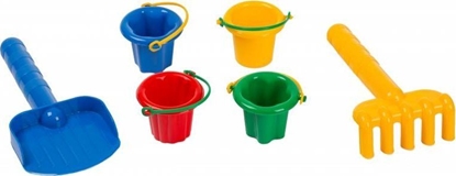 Picture of Leszko opatka + grabki z wiaderkami do piasku LESZKO