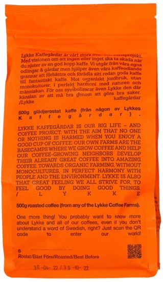 Изображение Lykke - kawa ziarnista Darkness Blend Omniroast 500 g